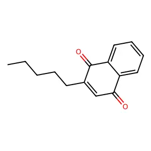 2-Pentylnaphthalene-1,4-dione structure
