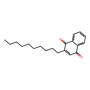 1,4-Naphthalenedione, 2-decyl- structure