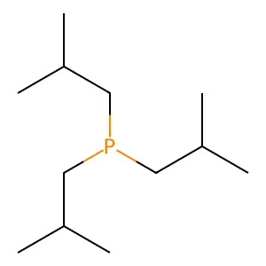Tris(2-methylpropyl)phosphine structure