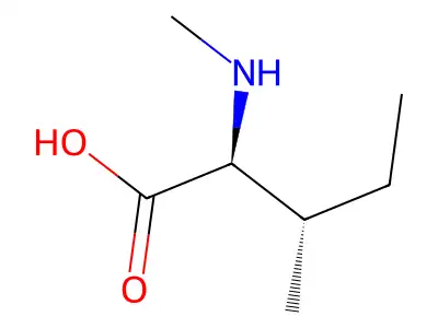 3-Methyl-2-(methylamino)pentanoic acid hydrochloride structure