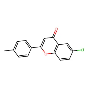 6-Chloro-4'-methylflavone structure