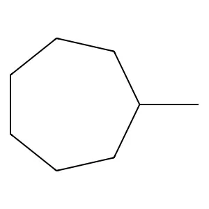 甲基环庚烷 structure