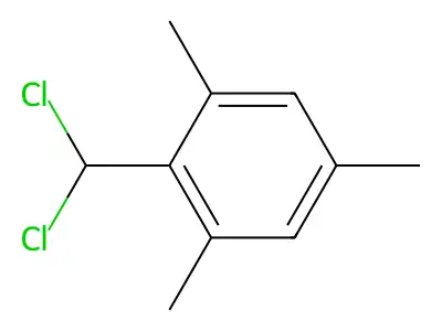 2-(Dichloromethyl)-1,3,5-trimethylbenzene structure