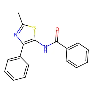 N-(2-methyl-4-phenyl-1,3-thiazol-5-yl)benzamide structure