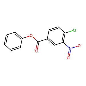 Benzoic acid, 4-chloro-3-nitro-, phenyl ester structure