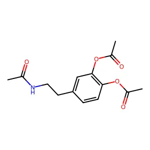 4-(2-Acetamidoethyl)-1,2-phenylene diacetate structure