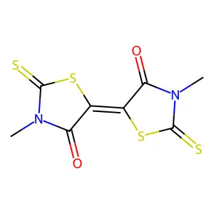 3-methyl-5-(3-methyl-4-oxo-2-sulfanylidene-1,3-thiazolidin-5 structure