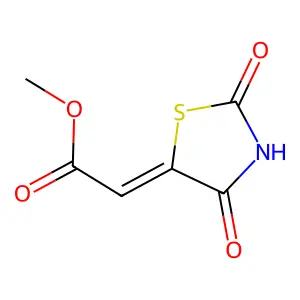 Methyl 2-(2,4-dioxo-1,3-thiazolidin-5-ylidene)acetate structure