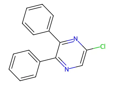 5-Chloro-2,3-Diphenylpyrazine structure