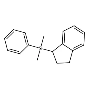 Silane, (2,3-dihydro-1H-inden-1-yl)dimethylphenyl- structure