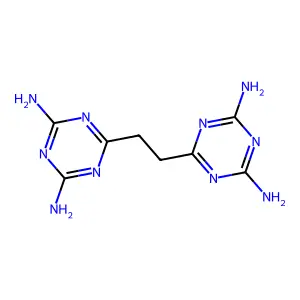 6,6'-亚乙基双(1,3,5-三嗪-2,4-二胺) structure