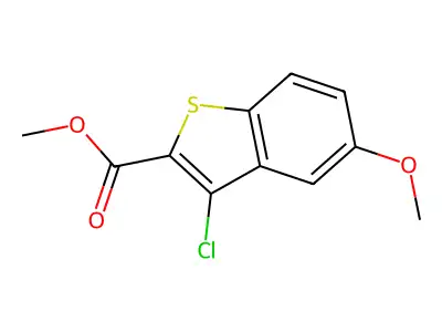 Methyl 3-chloro-5-methoxy-1-benzothiophene-2-carboxylate structure