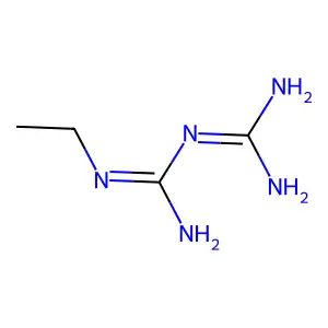 N-乙基氨基二甲脒二酰胺 structure