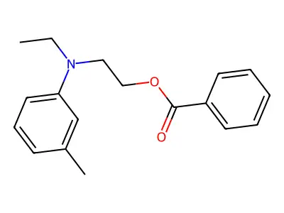 2-(N-Ethyl-m-toluidino)ethyl benzoate structure