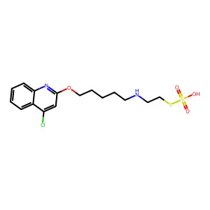 alpha,alpha'-Di(m-chloro-p-cyclohexylphenyl)-alpha',alpha'-dithiodiacetic acid diethylammonium structure