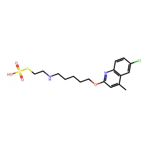 Benzilic acid, 4-methoxy-, 2-(diethylamino)ethyl ester, hydrochloride structure