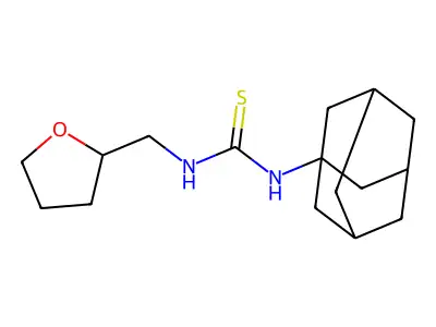 1-(1-Adamantyl)-3-(oxolan-2-ylmethyl)thiourea structure