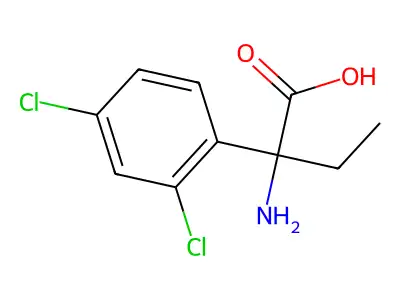 2-amino-2-(2,4-dichlorophenyl)butanoic Acid structure