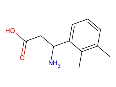 3-氨基-3-(2,3-di甲基苯基)丙酸 酸 structure