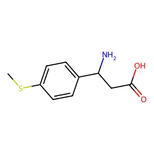 3-氨基-3-[4-(甲硫基)苯基]丙酸 structure