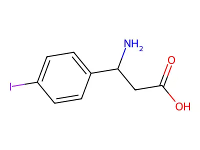 3-amino-3-(4-iodophenyl)propanoic Acid structure