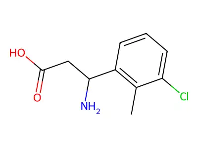 3-Amino-3-(3-chloro-2-methylphenyl)propanoic acid structure