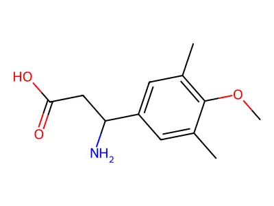 3-Amino-3-(4-methoxy-3,5-dimethylphenyl)propanoic acid structure