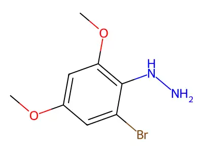 (2-Bromo-4,6-dimethoxyphenyl)hydrazine structure
