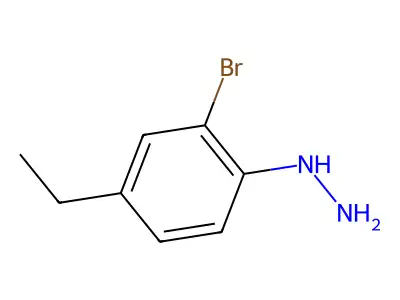 (2-Bromo-4-ethylphenyl)hydrazine structure