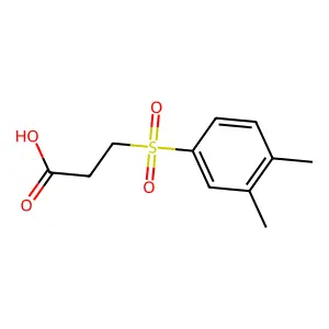 3-[(3,4-二甲基苯基)磺酰]丙酸 structure