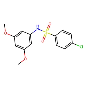 4-chloro-N-(3,5-dimethoxyphenyl)benzenesulfonamide structure