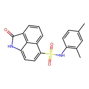 N-(2,4-dimethylphenyl)-2-oxo-1,2-dihydrobenzo[cd]indole-6-sulfonamide structure