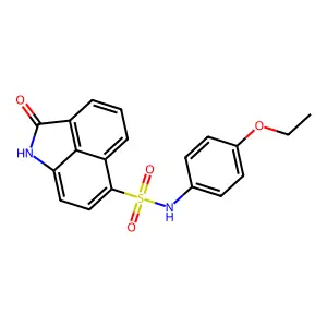 N-(4-ethoxyphenyl)-2-oxo-1,2-dihydrobenzo[cd]indole-6-sulfonamide structure