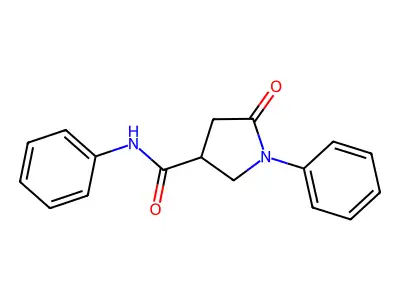 5-oxo-N,1-diphenylpyrrolidine-3-carboxamide structure