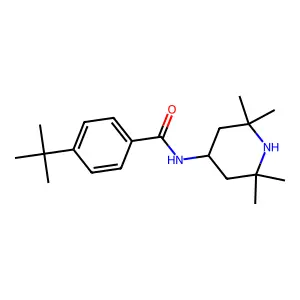 4-tert-butyl-N-(2,2,6,6-tetramethylpiperidin-4-yl)benzamide structure