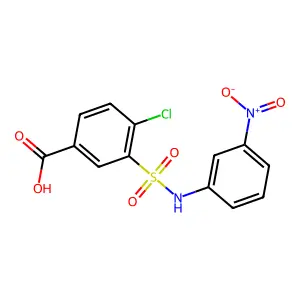 4-Chloro-3-((3-nitrophenyl)sulfamoyl)benzoic acid structure