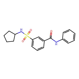 3-(戊基氨磺酰基)-N-苯基苯甲酰胺 structure