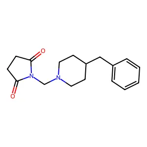 1-[(4-Benzylpiperidin-1-yl)methyl]pyrrolidine-2,5-dione structure