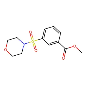 Methyl 3-(morpholinosulfonyl)benzoate structure