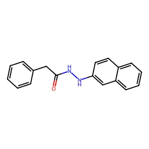 N'-(naphthalen-2-yl)-2-phenylacetohydrazide structure