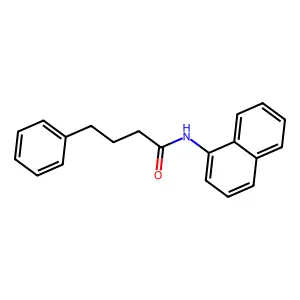 N-(1-萘基)-4-苯基丁酰胺 structure