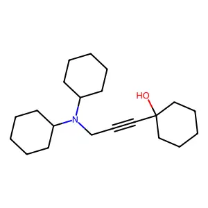 1-[3-(Dicyclohexylamino)prop-1-ynyl]cyclohexan-1-ol structure