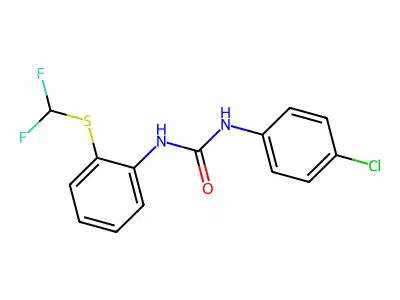 N-(4-Chlorophenyl)-N'-[2-[(difluoromethyl)thio]phenyl]urea structure