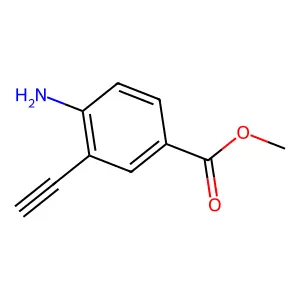 Methyl 4-amino-3-ethynylbenzoate structure