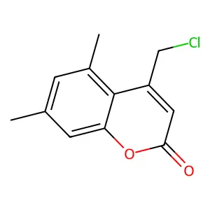 4-(chloromethyl)-5,7-dimethyl-2H-chromen-2-one structure