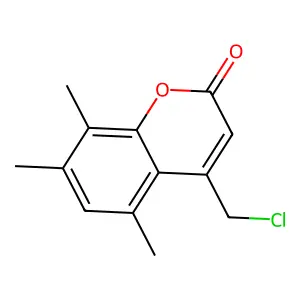 4-(chloromethyl)-5,7,8-trimethyl-2H-chromen-2-one structure