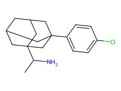 1-[3-(4-Chlorophenyl)-1-adamantyl]ethanamine structure