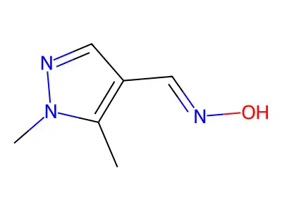 N-[(1,5-dimethylpyrazol-4-yl)methylidene]hydroxylamine structure