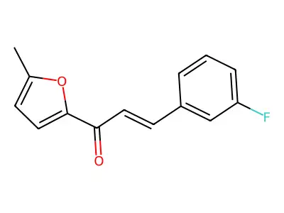 3-(3-Fluorophenyl)-1-(5-methylfuran-2-yl)prop-2-en-1-one structure