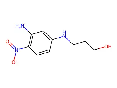3-(3-Amino-4-nitroanilino)propan-1-ol structure